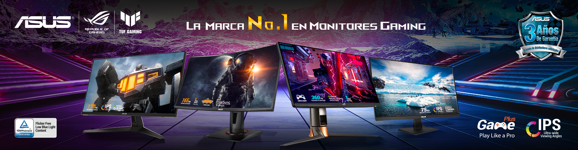 Banner Monitores Asus